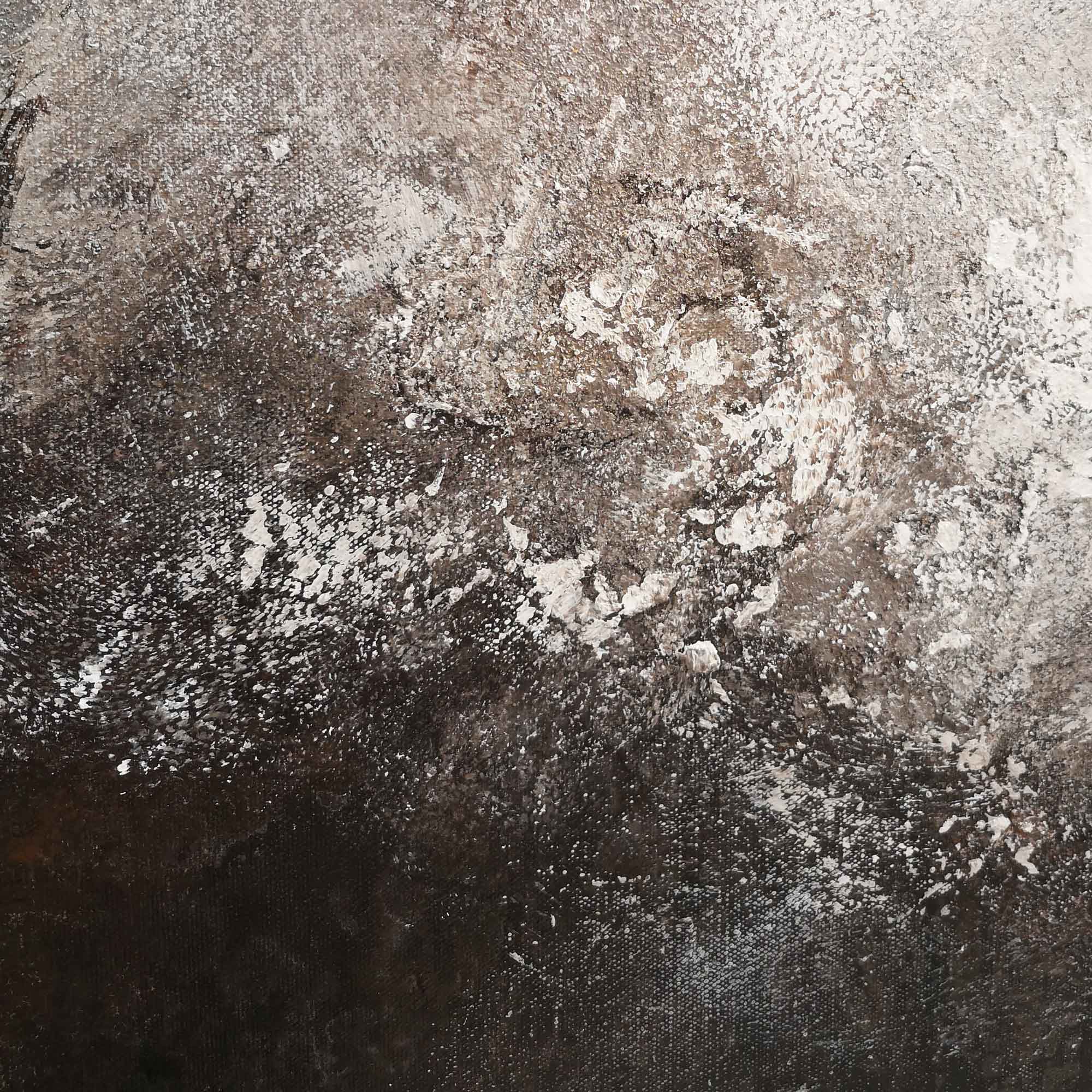 Wall Art Abstract Texture Dark Brown Grey Contemporary