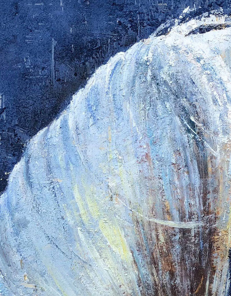 White Horse Abstract Art ANH09 - Neutralighting