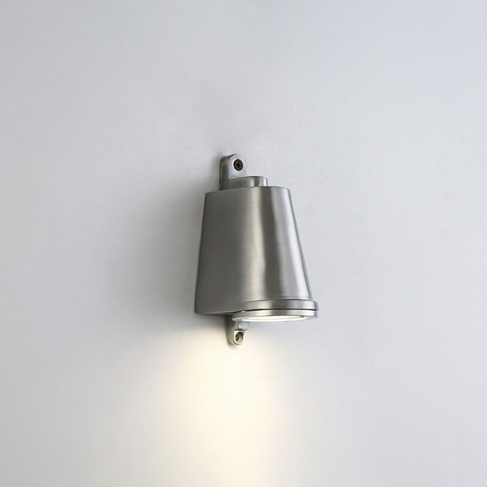Ray Industrial Metal Bell Shaped Indoor Wall Lamp, Black/Grey/Coppery/Aluminum - Neutralighting