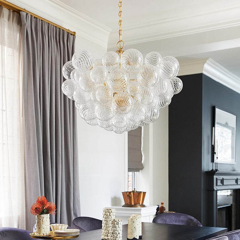 Valentina Luxury Modern LED Bubble Chandelier Glass Living Room - Neutralighting