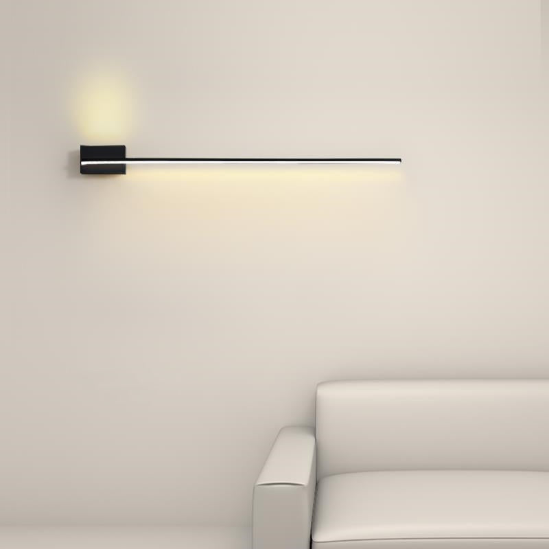 Arisha Minimalist Linear Metal Vanity Wall Light, Black, Bathroom - Neutralighting