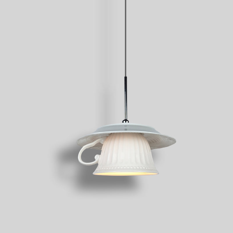 Valentina Nordic Tea Cup Ceramic Pendant Light Living Room - Neutralighting
