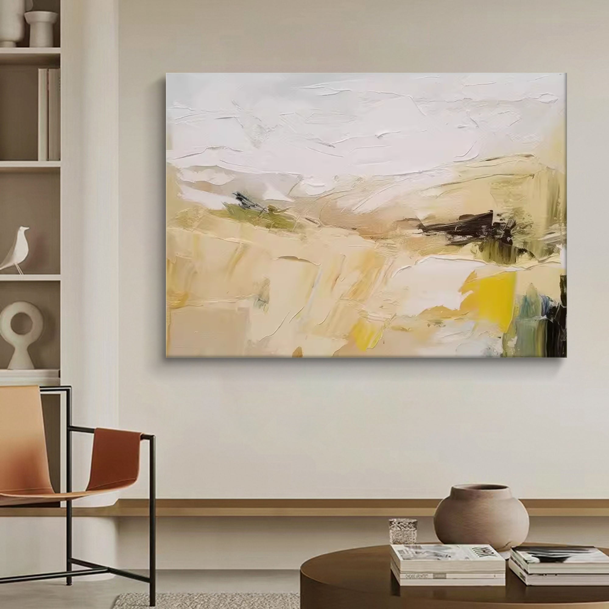 Abstract Canvas Art AB069 - Neutralighting
