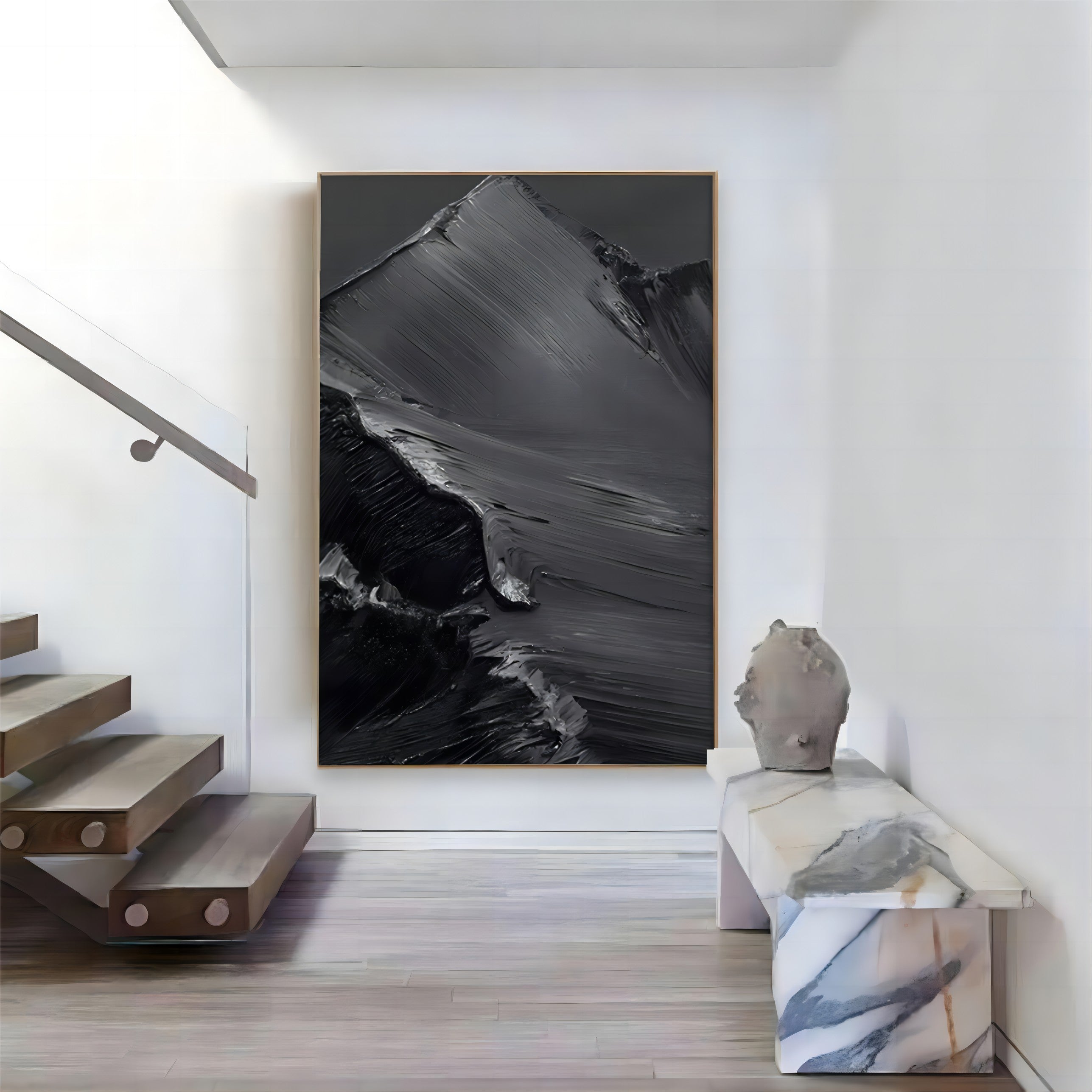 Plaster Art Texture Painting SG040 - Neutralighting