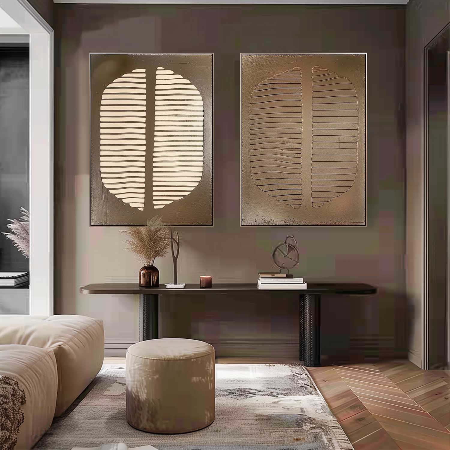 Bohemian Wall Art 2 Piece Set BWA001 - Neutralighting