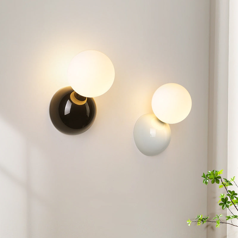 Valentina Modern LED Indoor Wall Lamp Black White Metal Living Room - Neutralighting