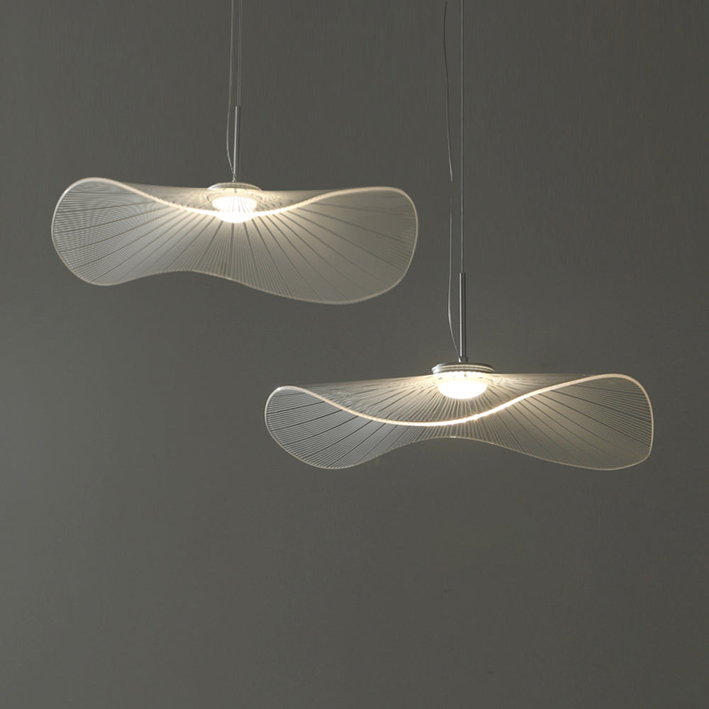 Arisha Designer Lotus Leaf Shaped Metal Pendant Light,White - Neutralighting