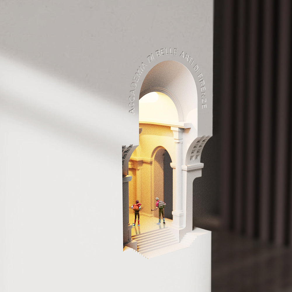 Arisha Art Deco Flush LED Plaster Wall Lamp, White - Neutralighting
