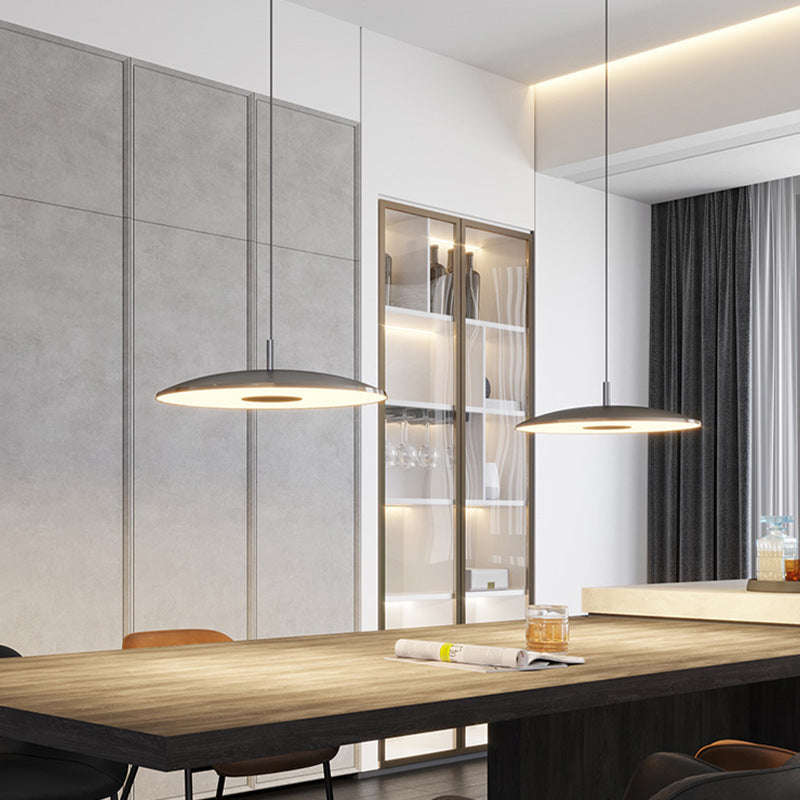 Arisha kitchen Pendant Light White& Nickel Post Modern - Neutralighting