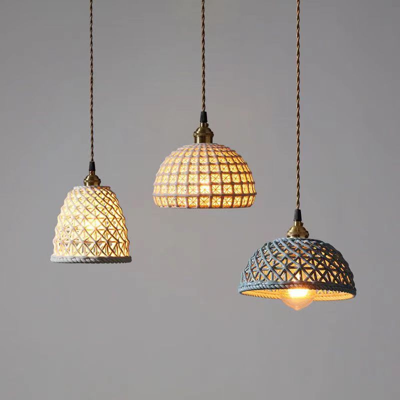 Valentina Modern LED Pendant Light Metal Blue White Bedroom/Kitchen - Neutralighting