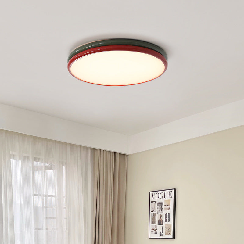 Arisha Modern LED Flush Mount Ceiling Light Red Living Room Bedroom - Neutralighting