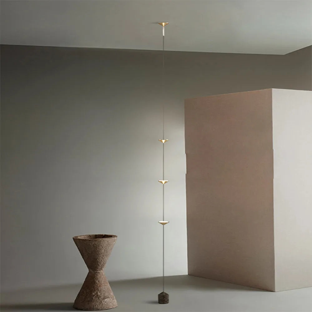 Arisha Full-Length Minimalist Linear Floor Lamp, 3 Bulbs - Neutralighting