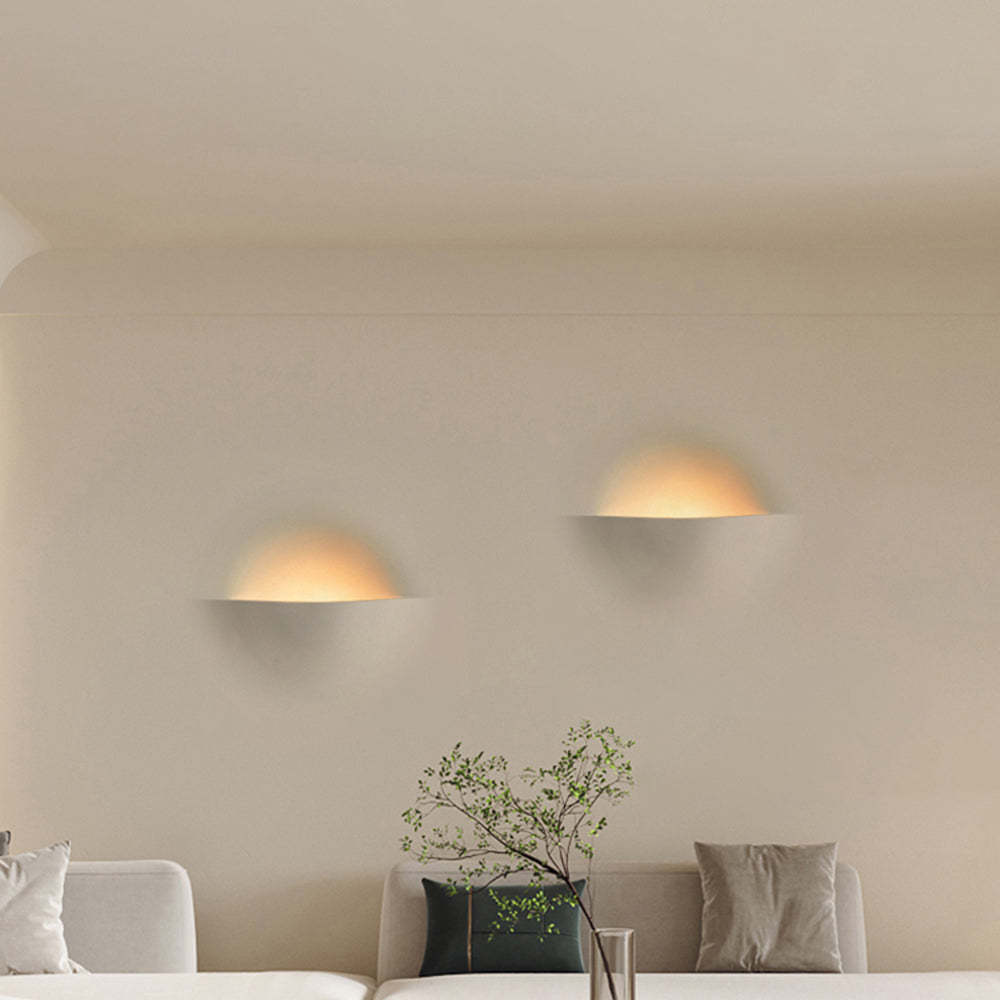 Aria Modern Recessed Metal/Plaster LED Wall Lamp, White - Neutralighting