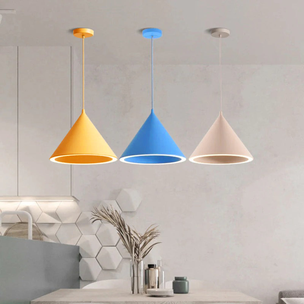 Aria Funnel-Shape Colourful LED Pendant Light - Neutralighting