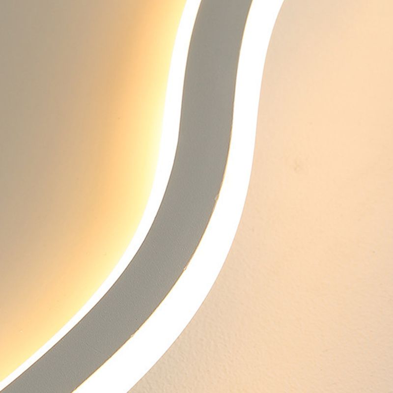 Arisha Modern Metal/Acrylic Flush Mount Ceiling Lights, White/Black - Neutralighting