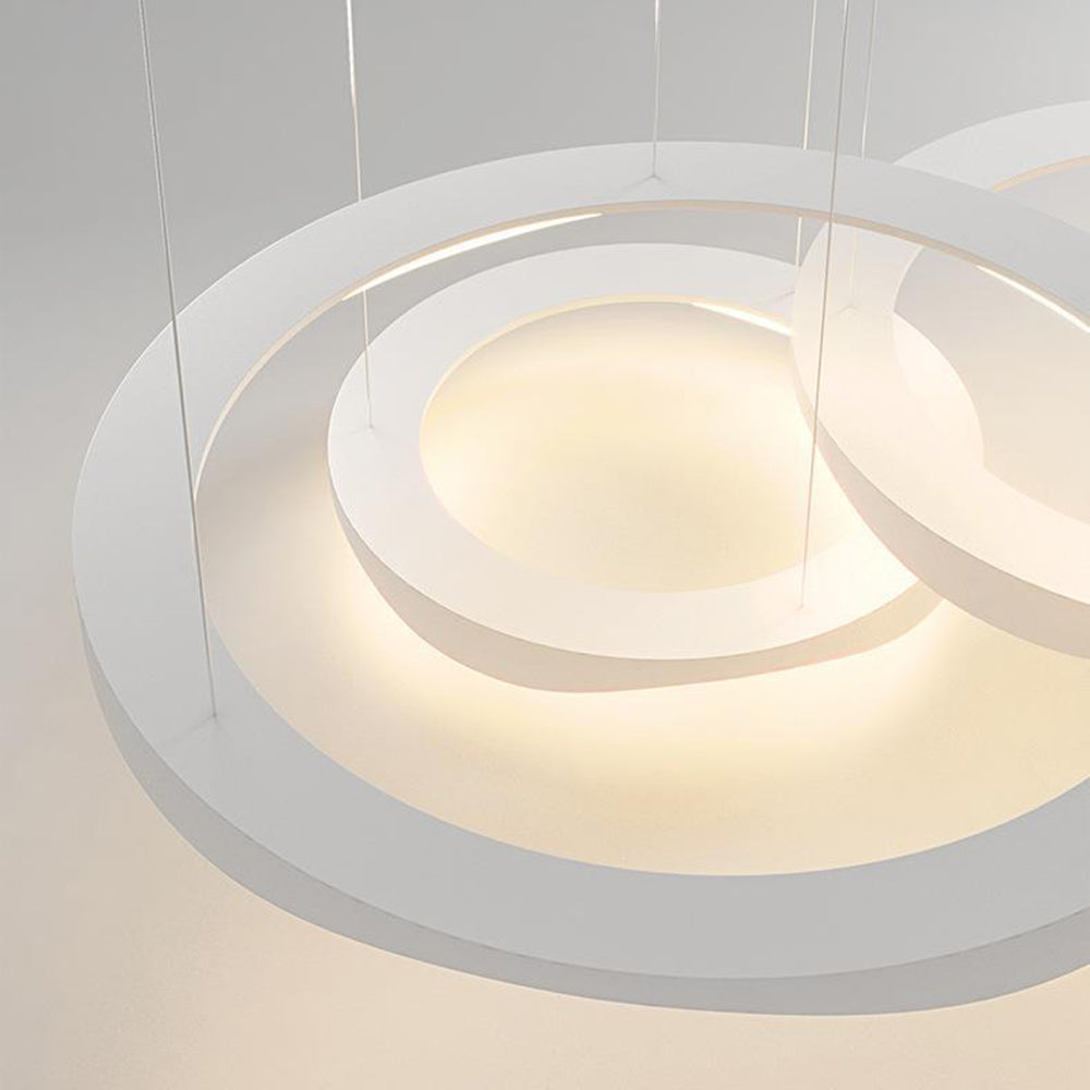 Arisha Pendant Light Rond Modern, Black/White, Dining Room - Neutralighting