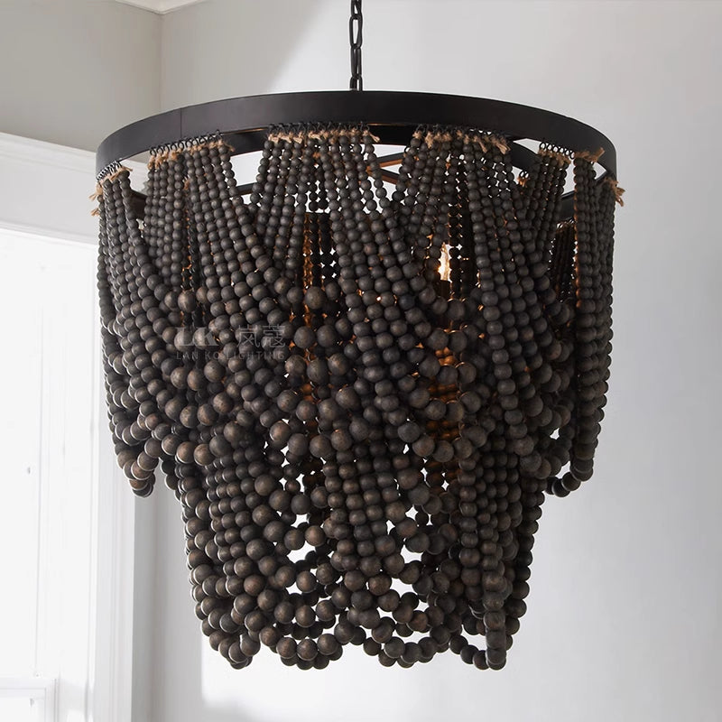 Muto Boho LED Pendant Light /Chandeliers Wood/Metal - Neutralighting