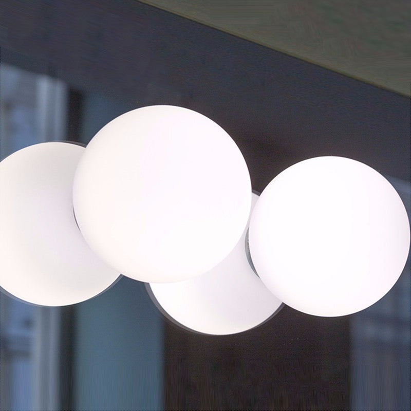 Valentina Modern Bubble Sphere Flush Mount Ceiling Light Glass Bedroom - Neutralighting