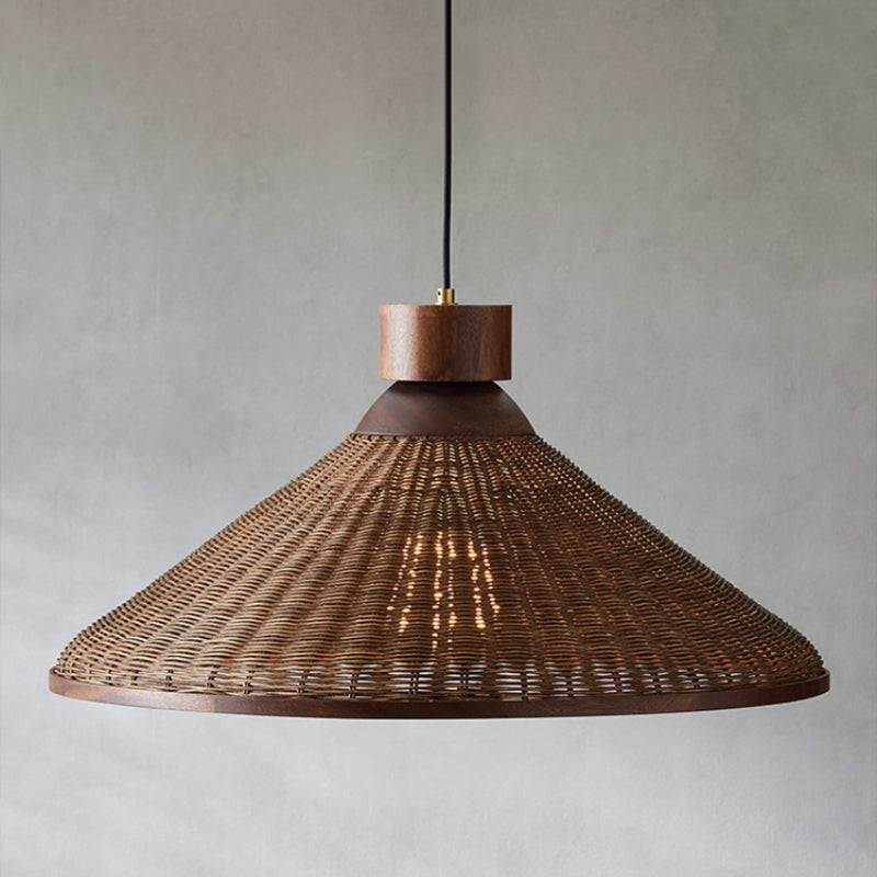 Silva Retro Design LED Pendant Light Rattan Living Room/Restaurant/Hotel - Neutralighting
