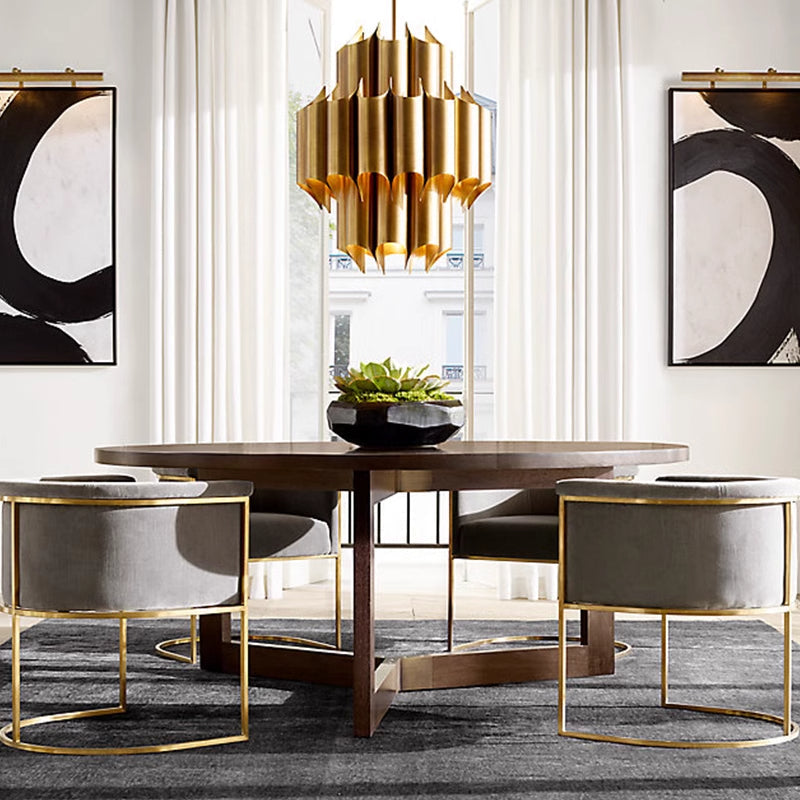 Arisha Simple Retro Creative Chandelier Brass Metal Bedroom - Neutralighting