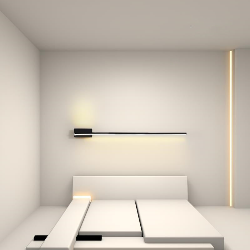 Arisha Minimalist Linear Metal Vanity Wall Light, Black, Bathroom - Neutralighting
