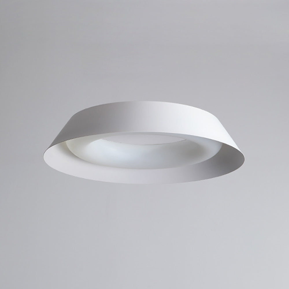 Arisha Nordic Bowl Metal/Acrylic Flush Mount Ceiling Light, White - Neutralighting