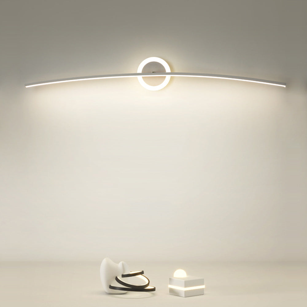 Arisha Modern Linear Metal Wall Lamp, White - Neutralighting