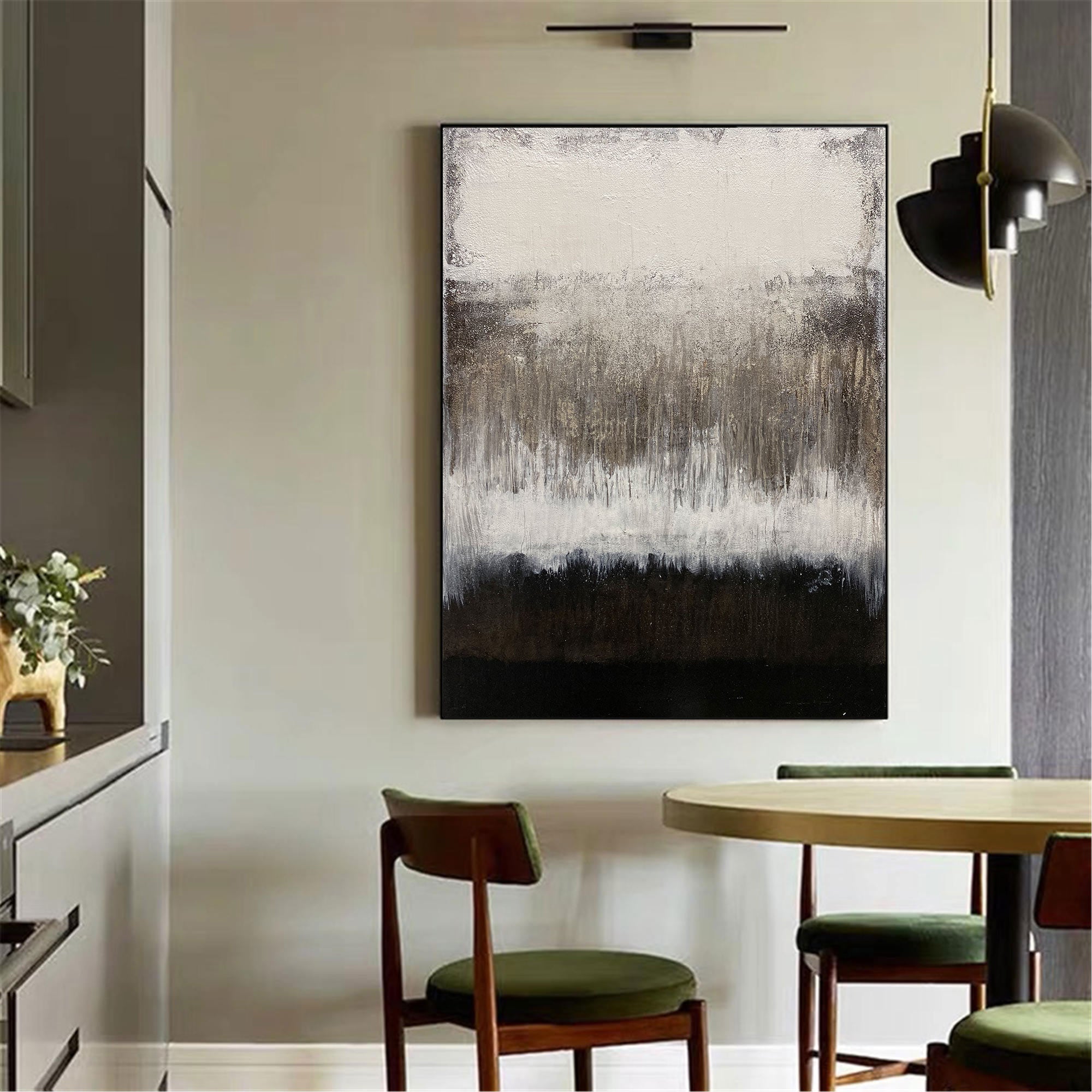 Black White Grey Abstract Painting ABAV119 - Neutralighting