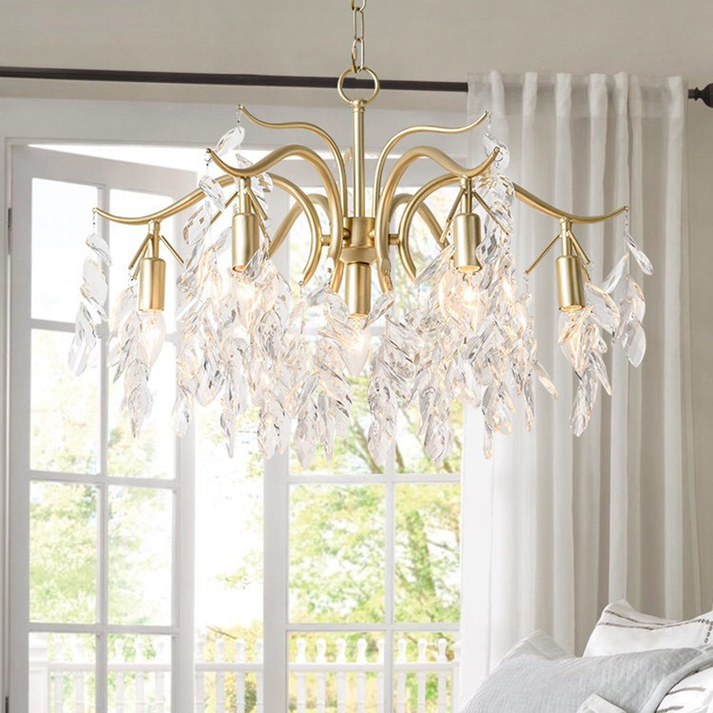 Kristy Luxury Wisteria Flower Crystal Chandelier - Neutralighting