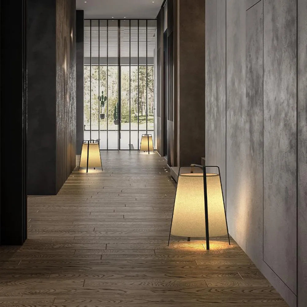 Ritta Modern Minimalist Fabric Floor Lamp, S/L - Neutralighting