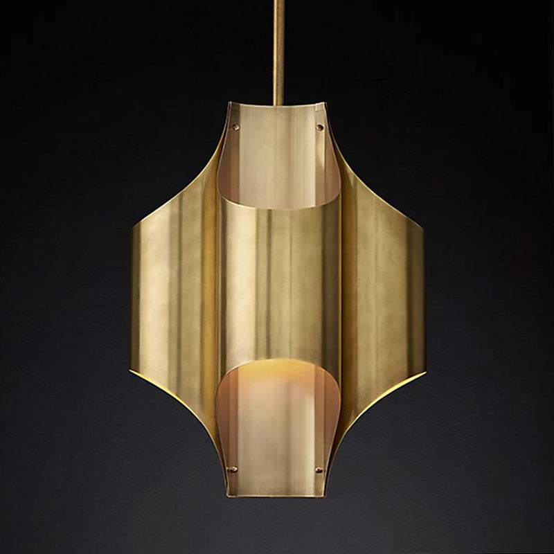 Arisha Simple Retro Creative Chandelier Brass Metal Bedroom - Neutralighting