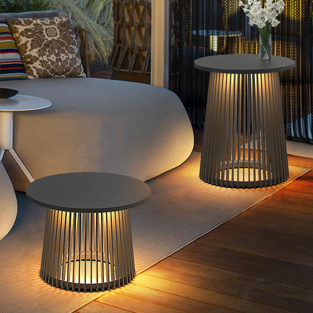Ray Table Metal Rechargeable/Solar Metal&Acrylic Outdoor Floor Lamp - Neutralighting