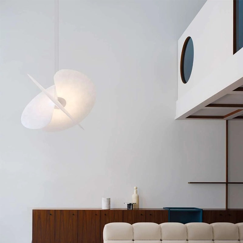 Ritta Chandelier White Nordic Creative Fabric Living Room Dining Room - Neutralighting