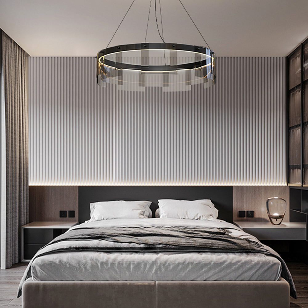 Arisha Modern Ring Metal Pendant Light, Black - Neutralighting