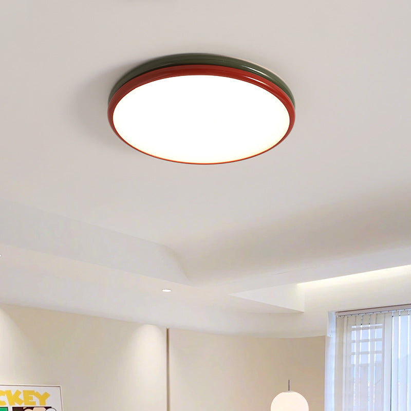 Arisha Modern LED Flush Mount Ceiling Light Red Living Room Bedroom - Neutralighting