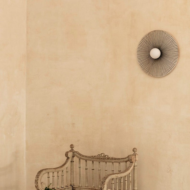Valentina Vintage Indoor Wall Lamp Circle Resin Living Room Bedroom - Neutralighting