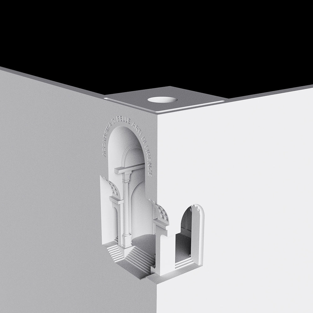 Arisha Art Deco Flush LED Plaster Wall Lamp, White - Neutralighting
