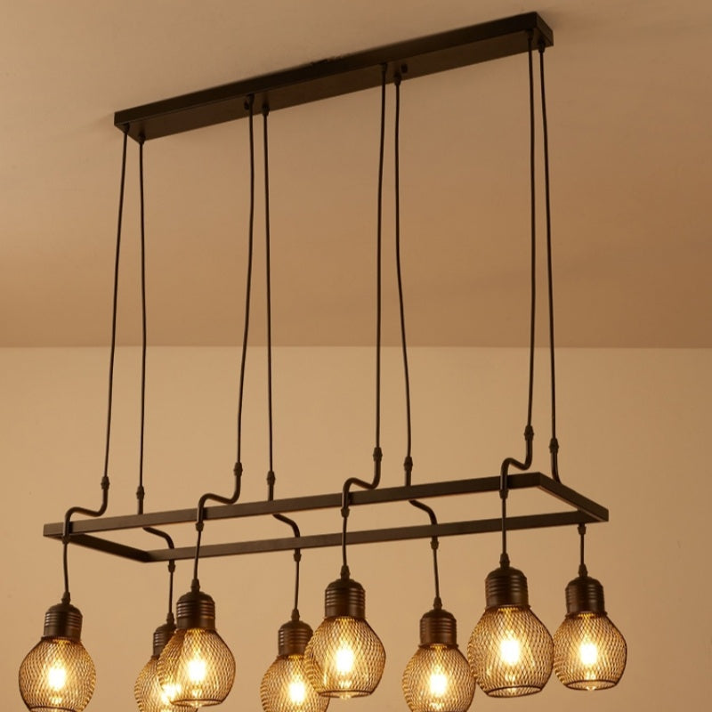 Silva Vintage Long Multihead Chandelier Dining Room/Bar/Living Room - Neutralighting