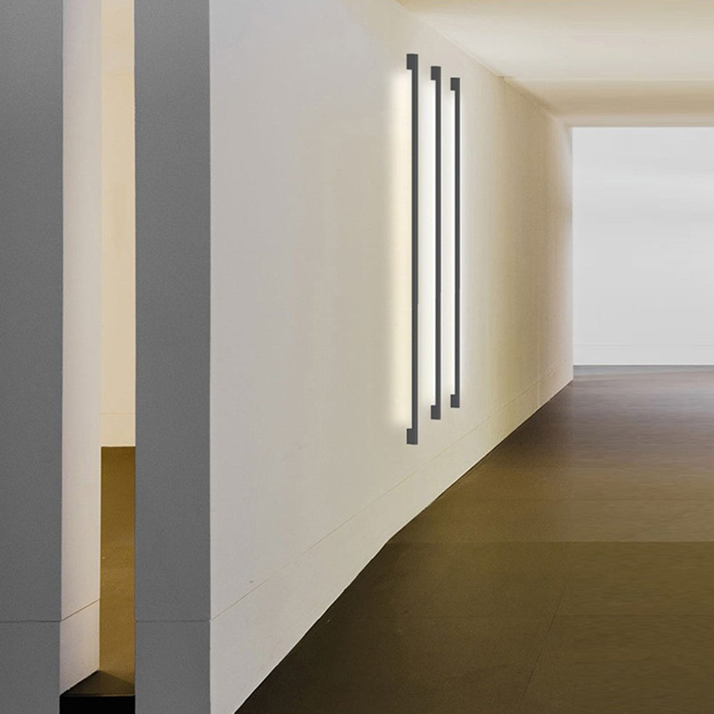 Liora Modern Slim Linear Black LED Wall Lamp - Neutralighting