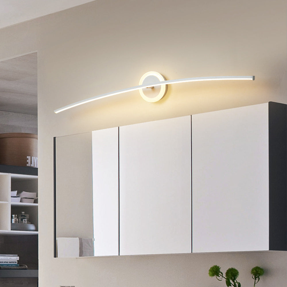 Arisha Modern Linear Metal Wall Lamp, White - Neutralighting