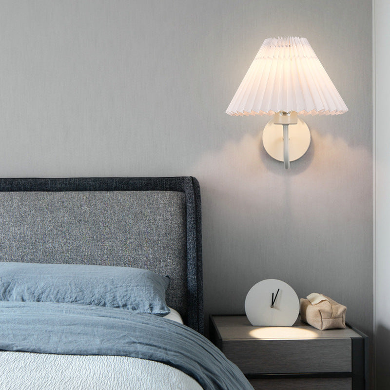 Tiffany Nordic Vintage Indoor Wall Lamp Brass/Black Metal Bedroom