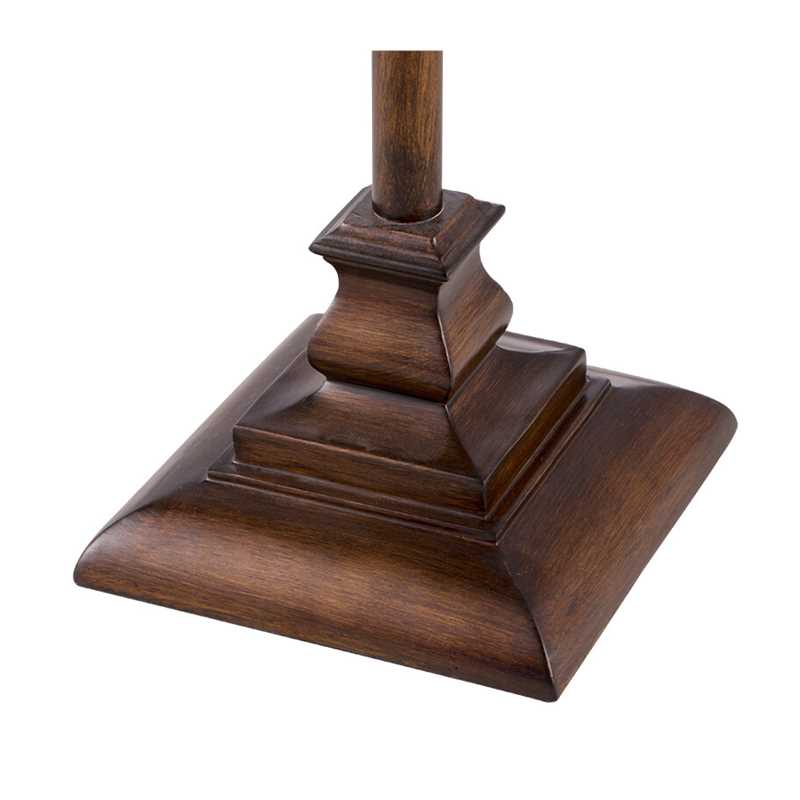 Eryn Vintage Resin/Fabric Standing Floor Lamp, Brown - Neutralighting