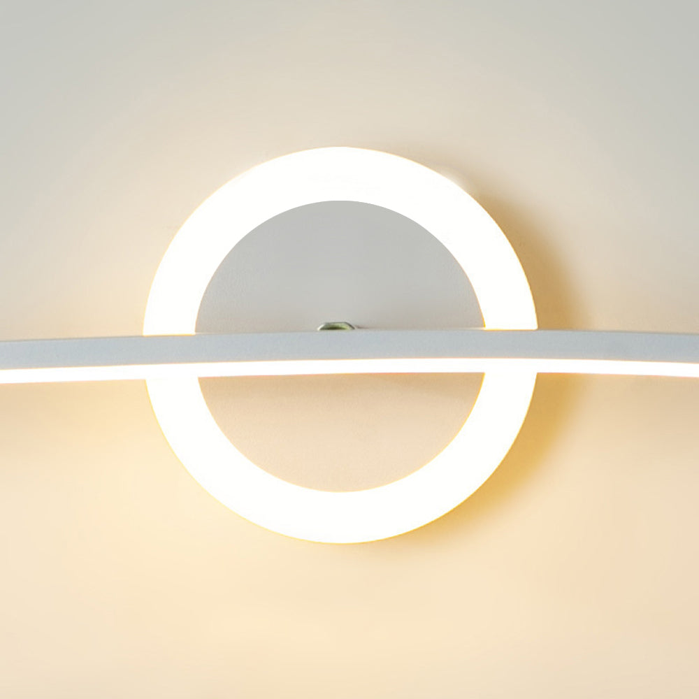 Arisha Modern Linear Metal Wall Lamp, White - Neutralighting