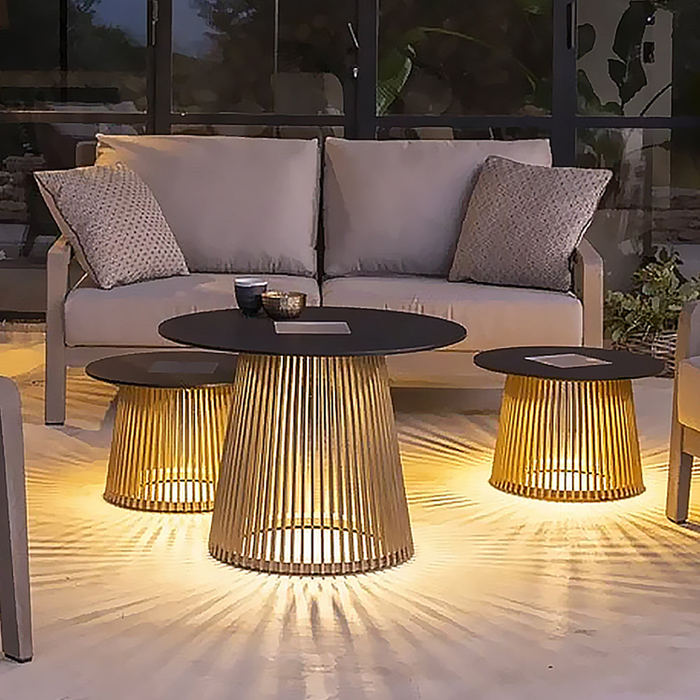 Ray Table Metal Rechargeable/Solar Metal&Acrylic Outdoor Floor Lamp - Neutralighting