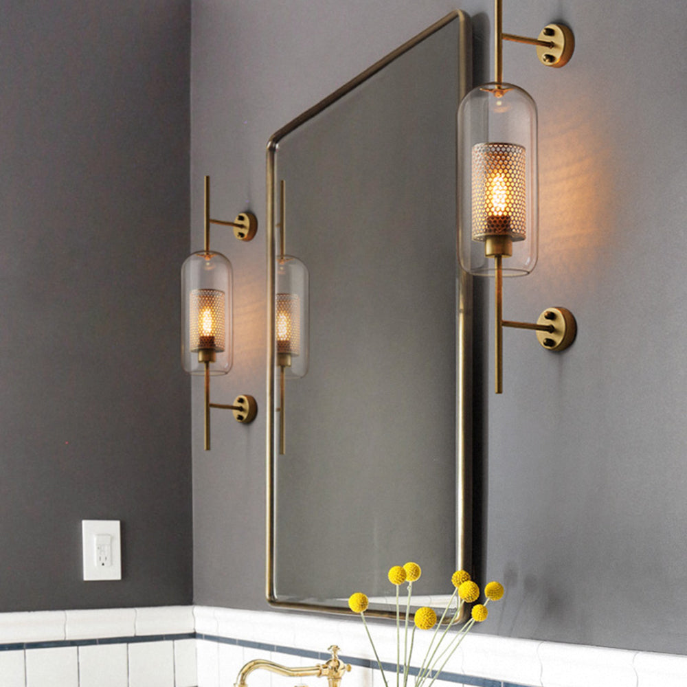 Kiri Industrial Classy Global Clear Glass Wall Lamp - Neutralighting
