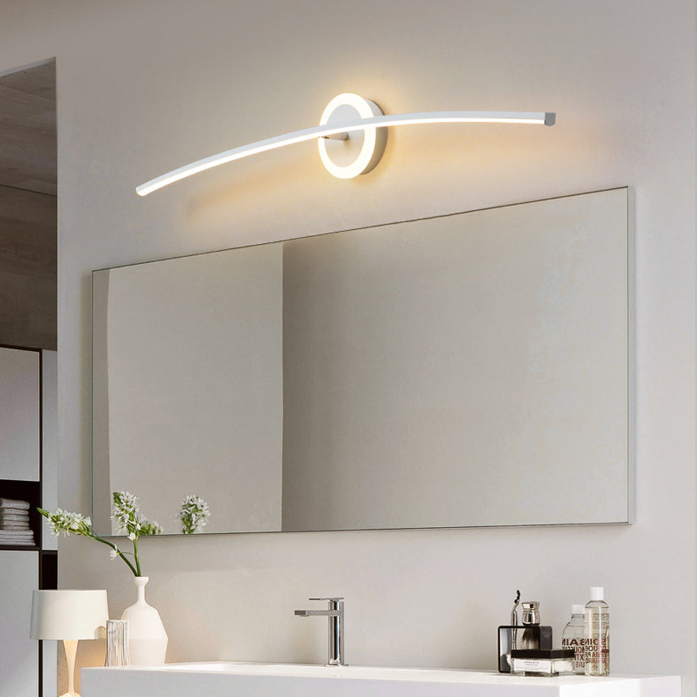 Arisha Modern Linear Metal Wall Lamp, White - Neutralighting