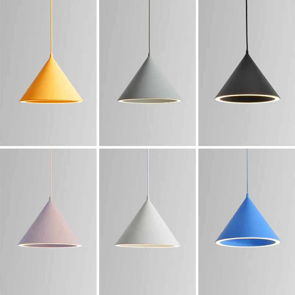 Aria Funnel-Shape Colourful LED Pendant Light
