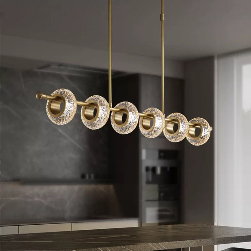 Kristy Modern Luxury metal/Glass Pendant Light, Gold - Neutralighting
