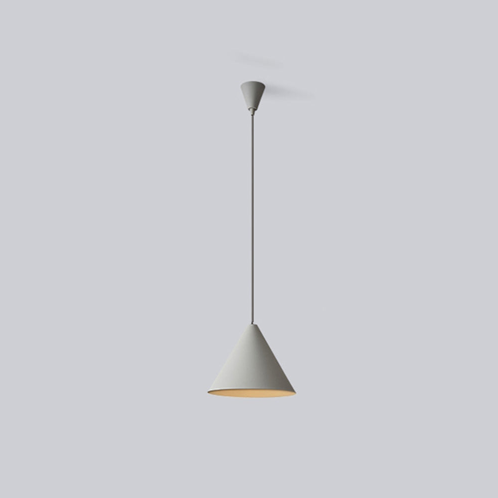 Arisha Minimalist Cone Metal Pendant Light, Grey - Neutralighting