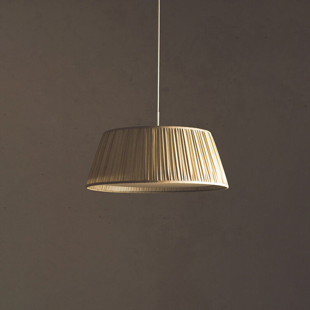 Ritta Pleated Pendant Light Wabi Sabi, Metal/Fabric, Living Room - Neutralighting